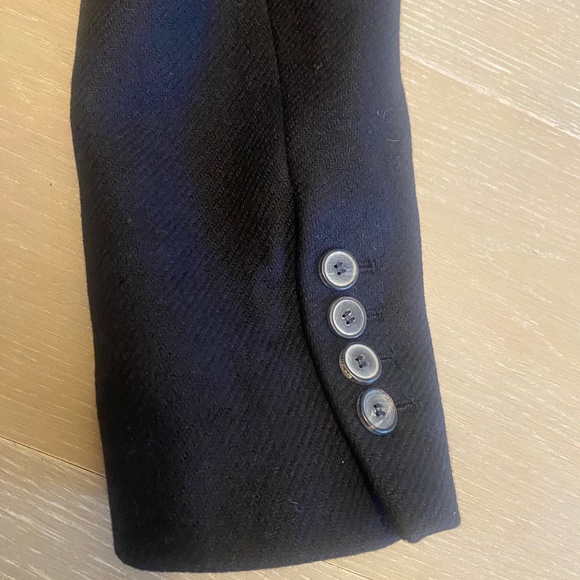 ZARA black wool single breasted coat in size S - Picture 4 of 5